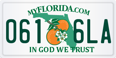 FL license plate 0616LA