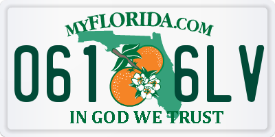 FL license plate 0616LV