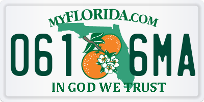 FL license plate 0616MA