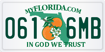FL license plate 0616MB
