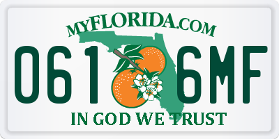 FL license plate 0616MF
