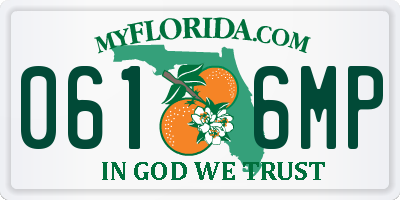 FL license plate 0616MP