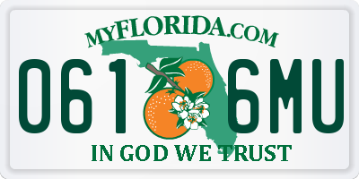 FL license plate 0616MU
