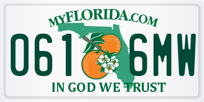 FL license plate 0616MW