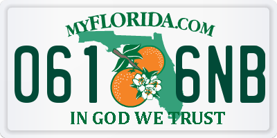 FL license plate 0616NB