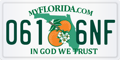 FL license plate 0616NF