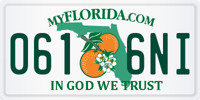 FL license plate 0616NI