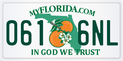 FL license plate 0616NL