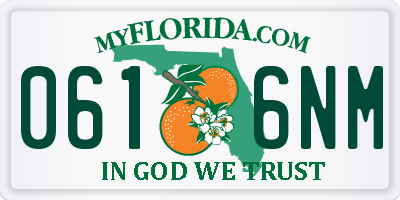 FL license plate 0616NM