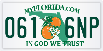 FL license plate 0616NP