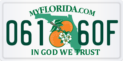 FL license plate 0616OF