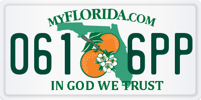 FL license plate 0616PP
