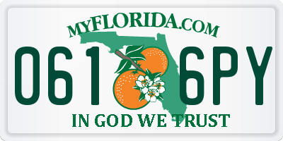FL license plate 0616PY