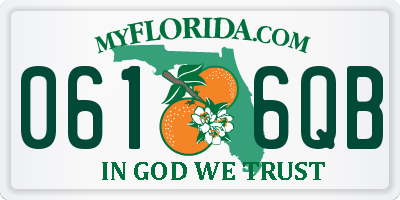 FL license plate 0616QB