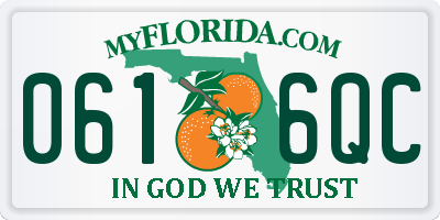 FL license plate 0616QC