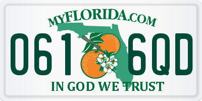 FL license plate 0616QD