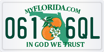 FL license plate 0616QL