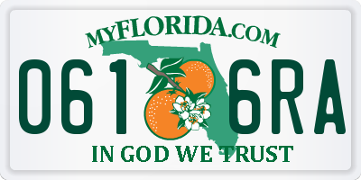 FL license plate 0616RA