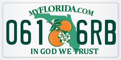 FL license plate 0616RB