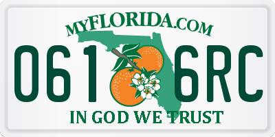 FL license plate 0616RC