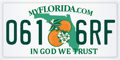 FL license plate 0616RF