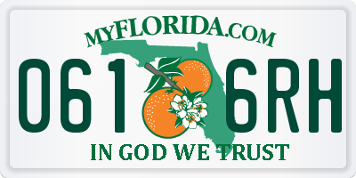 FL license plate 0616RH