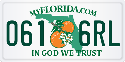 FL license plate 0616RL