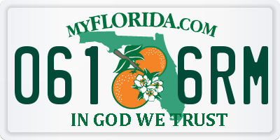 FL license plate 0616RM