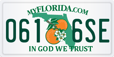 FL license plate 0616SE