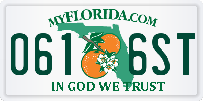 FL license plate 0616ST