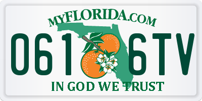 FL license plate 0616TV