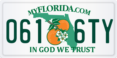 FL license plate 0616TY
