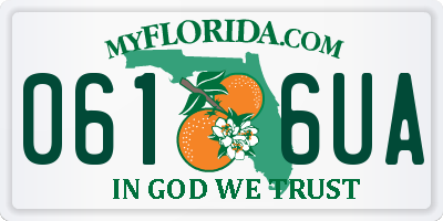 FL license plate 0616UA