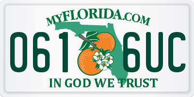 FL license plate 0616UC