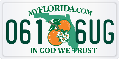 FL license plate 0616UG