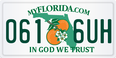 FL license plate 0616UH