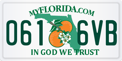 FL license plate 0616VB
