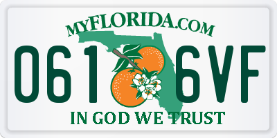FL license plate 0616VF