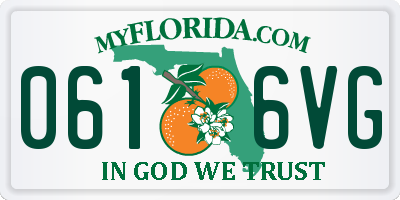 FL license plate 0616VG