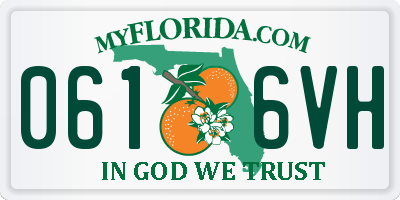 FL license plate 0616VH