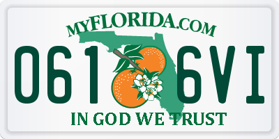 FL license plate 0616VI