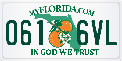 FL license plate 0616VL