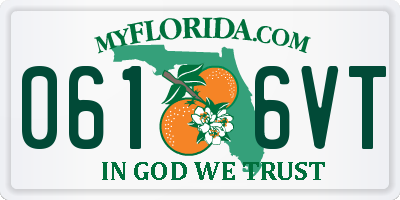 FL license plate 0616VT