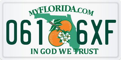 FL license plate 0616XF