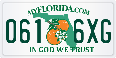 FL license plate 0616XG