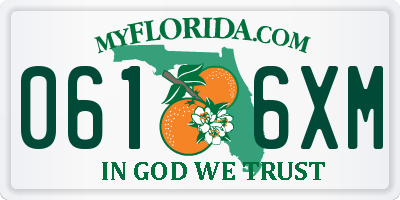 FL license plate 0616XM