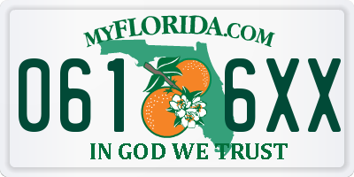 FL license plate 0616XX