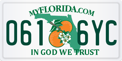 FL license plate 0616YC
