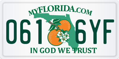 FL license plate 0616YF