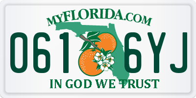 FL license plate 0616YJ